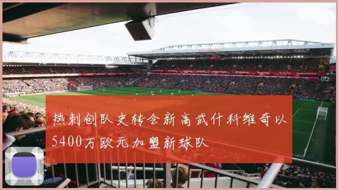 热刺创队史转会新高武什科维奇以5400万欧元加盟新球队